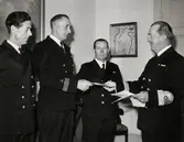 Utdelning av medaljer.