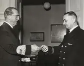 Utdelning av medaljer.