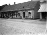 Utetagning vy 1920. CO Borgs söner fabriker garn och vävnadshandel Algatan vid nuvarande systembolaget.