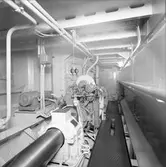 Den 27 november 1959. Gävle Varv. Båt från Ryssland.



