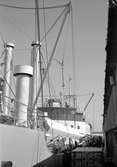 Den 27 augusti 1953. Gävle Varv. Båten M/S Lombardia.

