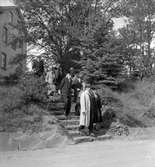 Den 27 augusti 1953. Gävle Varv. Sjösättning av båten M/S Lombardia
