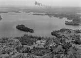 Flygfoto över Herrestad i Värnamo Kommun. Nr. L. 633