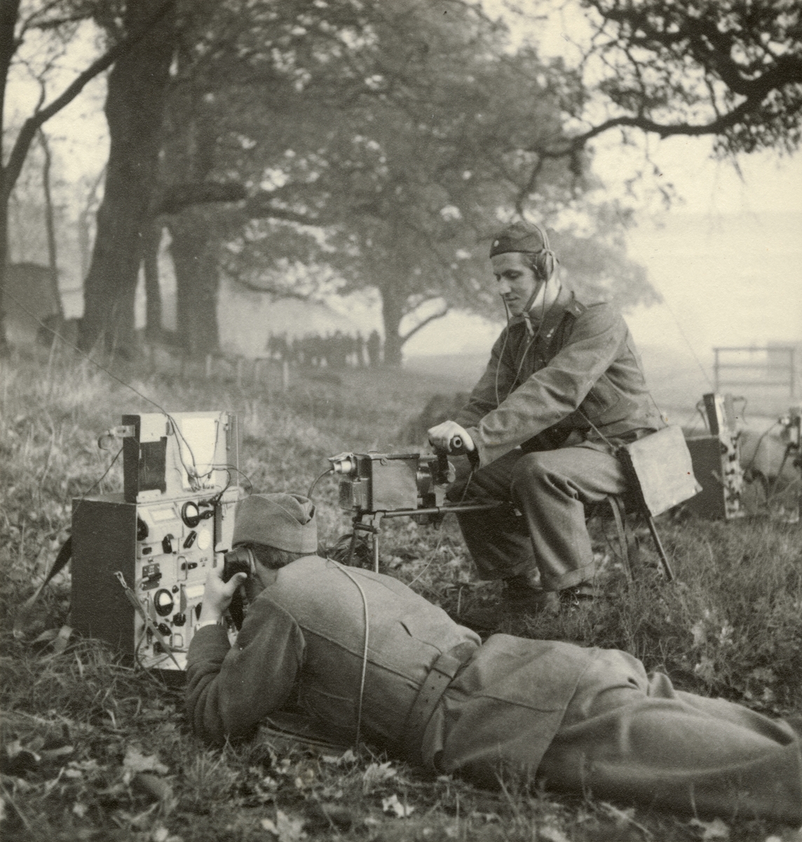 Lennart af Petersens, Radio signaling exercise, Svea artillery regiment A 1, spring 1947.