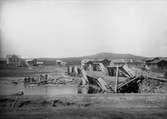 Tandöbron raserad av vårfloden år 1916
