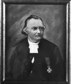 Målning av Paul Piltz föreställande kyrkoherde Jonas Lindblom, född 30/1 1823 i Gunnarsnäs, död 5/10 1898 i Väse. Verksam i Väse pastorat 1884-1898.