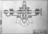 Ritning på Centrifugalpump T 40, den 6 mars 1957
Startade en fabrik i Strömsbro 1953
