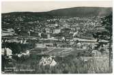 Vy över Norrmalm och Stenstaden. I förgrunden ses Villa Ludvigsberg. Vykort