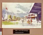 Skiss över Stenungsund.
Bil- och båtvänligt storcentrum.