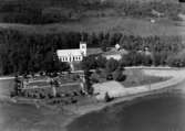 Flygfoto över Gnosjö kyrka i Jönköpings län. Nr 21