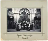 Scen ur ett skådespel på Skara folkskoleseminarium.