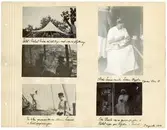 Sida ur fotoalbum med bilder från Harald Lundbergs vistelse i Persien. 