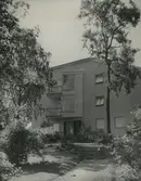 Exteriör från Ungkarlshotellet på Mariagatan, byggt 1943.