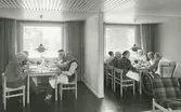 Interör. Gustavsgården. Intagning av måltid.
Personer: okända