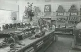 Interiör. Konsumbutik, Grindstuplan, Chark. 1945.