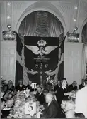 Invigningsmiddagen i Örebro med bl a Landshövding Conrad Jonsson, Generaldirektör Gustaf Dahlbeck och Överbefälhavare Helge Jung.