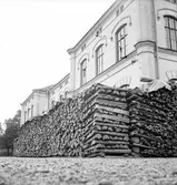 Östra folkskolan. Vedtravar 1941