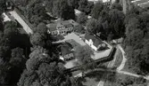 Flygbild över Överums herrgård.