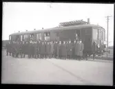 Diesel-elektrisk vagn för SSJ.
Tillverknings år: 1915.