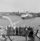 M/S Trelleborg, resande på däck