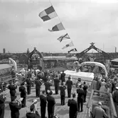 Statens Järnvägar, SJ, tågfärjeleden Trelleborg- Sassnitz 50 år. Festligheter ombord på M/S Trelleborg