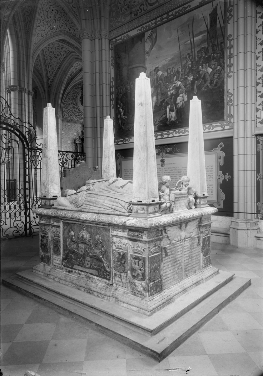 Henri Osti's Fotografiateliér, Vasakoret efter restaureringen, Uppsala domkyrka, Uppsala 1897