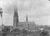 Uppsala domkyrka från söder, Uppsala 1893