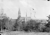 Uppsala domkyrka från söder, Uppsala sannolikt 1891