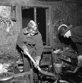 Eldsvåda på öster, tre omkomna.
Juli 1956.