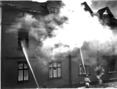 Eldsvåda på Linnégatan 8.