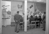 Hantverksutställningen 1947 i Kalmar. Paviljongen för Persil, demonstration av rengöringsprodukten.
