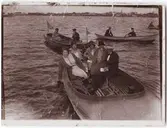 Vänersborg. Båtar på sjön