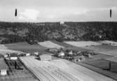 Flygfoto över Brahehus vid Gränna i Jönköpings kommun. Nr H 2601