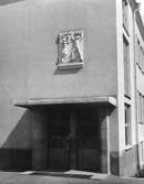 Entrén till Gymnastikhuset i Vetlanda.