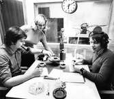 Lokalradioförsöket i Jönköping på Smålandsgatan år 1973.