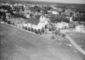 Flygfoto över Stockaryds kyrka i Sävsjö kommun. Nr K 362.