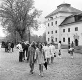 Studiebesök på Löfstad slott 1968.