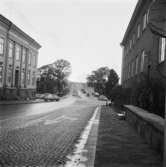 Vänersborg, Kungsgatan. Sista dagen med vänstertrafik