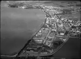 Flygfoto över Jönköping år 1950. Nr L 716