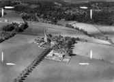 Flygfoto över Evangelistiska skolan i Kortebo, Jönköping. Nr L 718