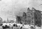 Stockholm centralstation. Illustration 1872.