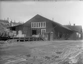 Stockholm Södra station. Godsmagasin för avgående gods.