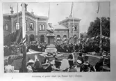 Avtäckning av Adolf Von Rosens byst i Örebro centralstation.