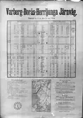 Anslagstidtabell, Varberg - Borås - Herrljunga Järnväg