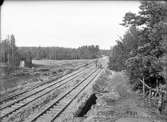 Stationen i Stuvsta under byggnad