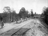 Hopkoppling av dubbelspåret. Arbetschef  H Lenander