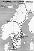 Statsbaneelektrifieringen. Karta