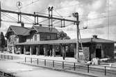 Båstad Södra järnvägsstation. Loggian tillkom efter 1935.