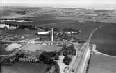 Flygfoto över Rögle station med omnejd.