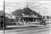 Nässjö - Oskarhamns Järnväg, NOJ G 481 godsvagn vid Hultsfred station.